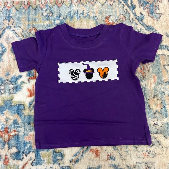 Purple Kids Disney Halloween Graphic T-Shirt - Picture 1 of 1